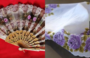 Fan and handkerchief