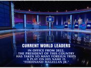 Quiz show ‘Jeopardy’ references Marcos Jr’s ‘many foreign trips’