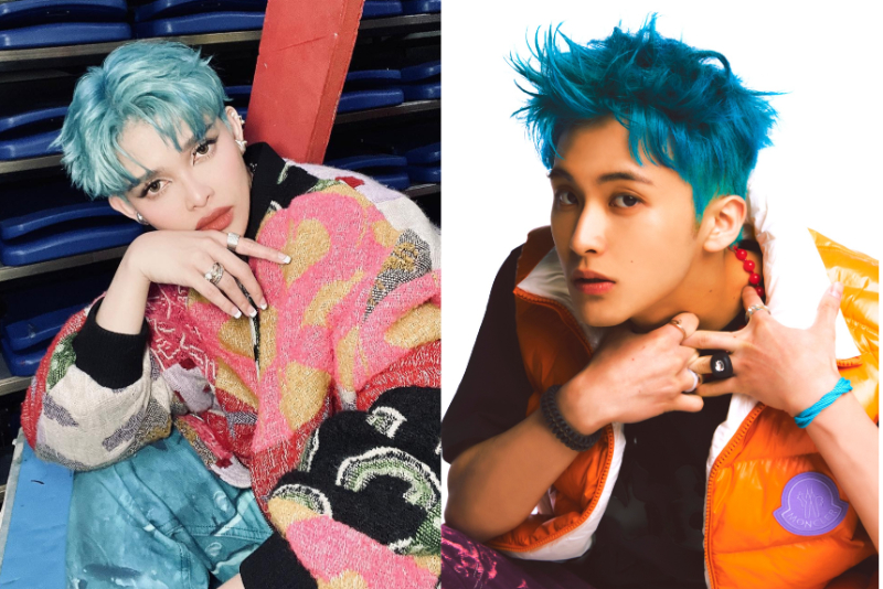 Fans Notice Blue Haired Kz Tandingan Nct Mark Lee S Resemblance