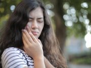 Girl with toothache