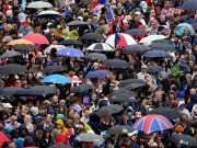 Crowds gather in London for moment in history as King Charles is crowned