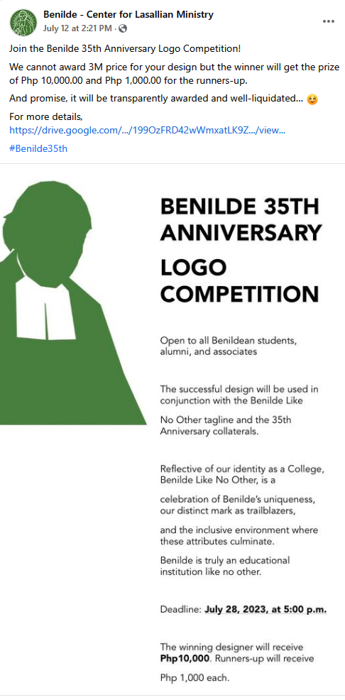 Benilde_Logo Competition 
