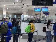 Travelers in airport