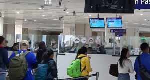 Travelers in airport