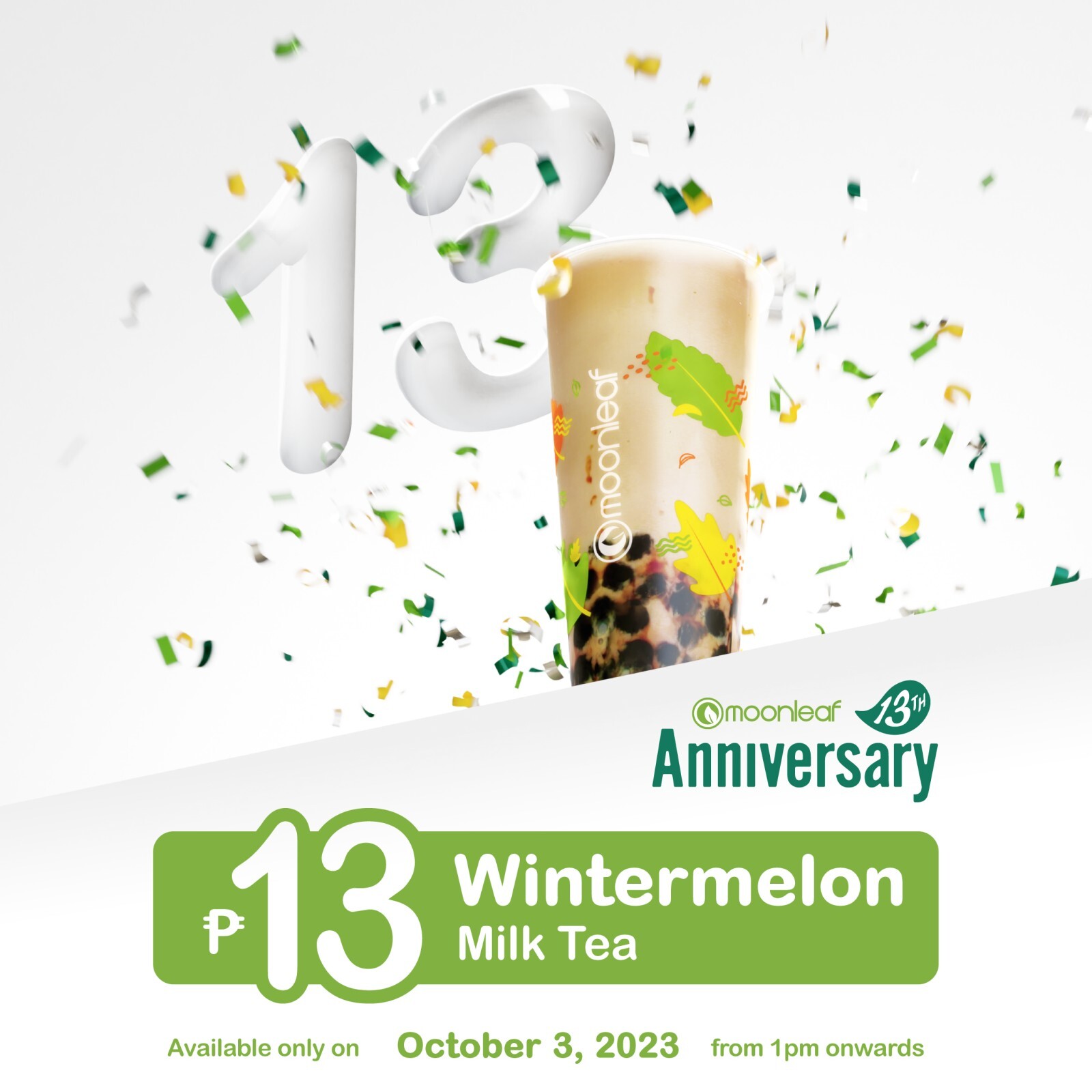 Moonleaf celebrates their 13th Anniversary with treats and deals