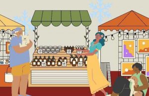 Neighborgoods Christmas Market Poster