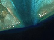 Satellite images of Scarborough Shoal, South China Sea