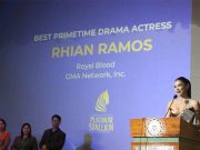 Rhian Ramos wins Best Primetime Drama Actress at 9th Platinum Stallion Awards