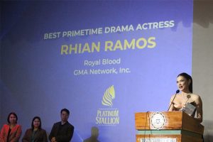 Rhian Ramos wins Best Primetime Drama Actress at 9th Platinum Stallion Awards