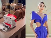 Spotted: Jollibee meals in R’Bonney Gabriel’s dressing room for MUPH 2024 hosting R'Bonney Gabriel_Jollibee