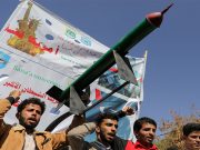 Houthi missile strikes set ship ablaze, injure one crew, US military says