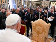 It’s OK to joke about God but don’t offend, Pope tells comedians