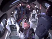 Virgin Galactic spaceplane takes tourists on flight