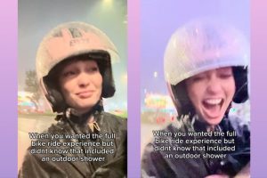 ‘Dodged Manila traffic but not rain’: R’Bonney Gabriel experiences rainy motorcycle ride