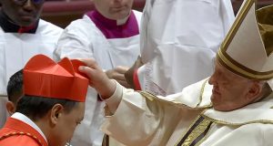 Pope Francis and Bishop Pablo David