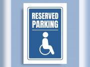 PWD parking sign