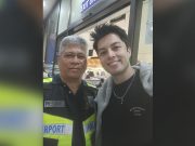 ‘Apelyido ’yun’: LA Aguinaldo responds to comments with photo alongside airport police