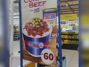 Corned beef with corn: Rice meal in supermarket amuses Pinoys