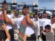 ‘Nakaka-touch’: Young cadet battles to stay in formation during emotional reunion with family