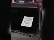Another vehicle flagged for occupying customer and delivery parking slot in Novaliches