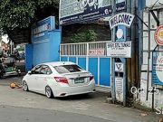 Public Order and Safety Officer chief calls out sedan for parking in front of driveway