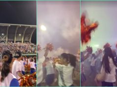Pupils suffer hyperventilation and suffocation due to smoke bombs during performance in Bicol University