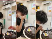 ‘Me, myself and I’: Kind bakery shop staff sing happy birthday to youngster celebrating alone