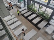 Photos of temporary sleeping quarters in NAIA go viral for resembling hospital ward