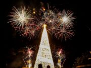 Festive Christmas light show and tree illumination in Palawan