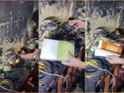 Catholic devotee shows ‘miracle’ of how bible stayed intact from house fire