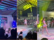 ‘Always rising’: Beauty queen falls off the back of stage in front of shocked pageant crowd in Camarines Sur