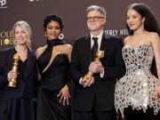 ‘One Battle,’ ‘Hamnet’ take top honors at Hollywood’s Golden Globes ceremony