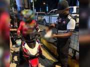 Rider caught in EDSA bus lane with altered license plate