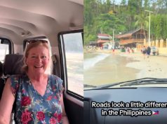 Aussie tourists shocked as taxi driver takes shortcut along beach in El Nido