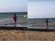 ‘Taga-pangalaga ng brilyante ng tubig’: Boy amusingly ‘controls’ ocean waves in Cebu