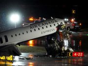 Pilot, co-pilot killed after passenger jet hits ground fire truck at New York’s LaGuardia airport