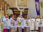 Bishop warns against entitlement in priesthood at Chrism Mass