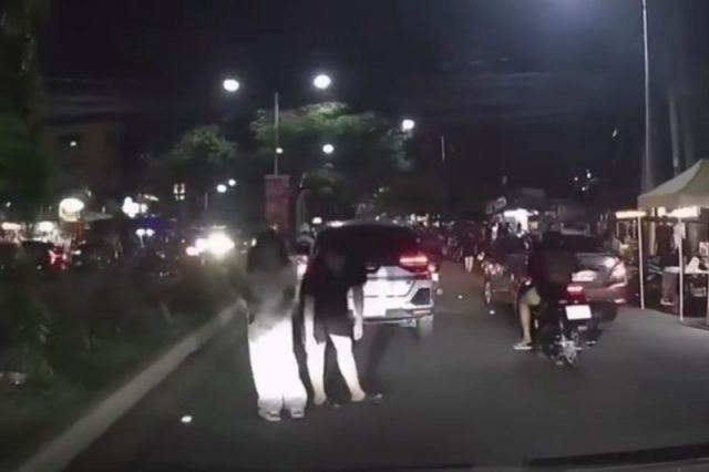 Bowing pedestrians