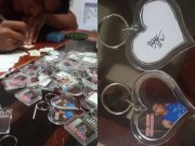 Rene Baterbonia’s mom’s FB Live showing him signing keychains warms hearts