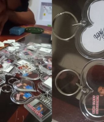 Rene Baterbonia’s mom’s FB Live showing him signing keychains warms hearts