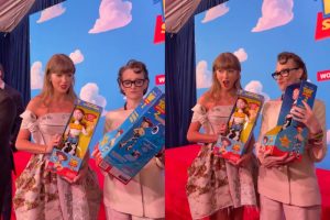 Taylor Swift surprises with performance at ‘Toy Story 5’ premiere in Hollywood